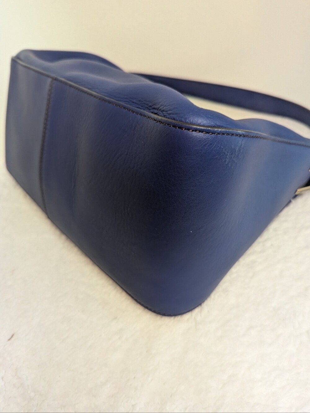 Fendi Cobalt Blue Leather Mama Forever Be Baguette Flap Shoulder Bag - Picture 8 of 16